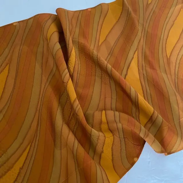 Sand Dune #C 14x27 Vintage Silk Japanese Kimono Fabric Panel RK26
