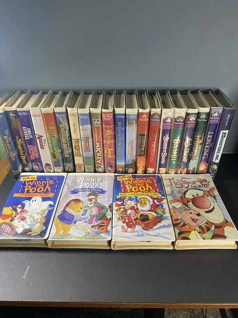 DISNEY VINTAGE VHS Collection 25 Titles Clamshell Case Classic Movies ...
