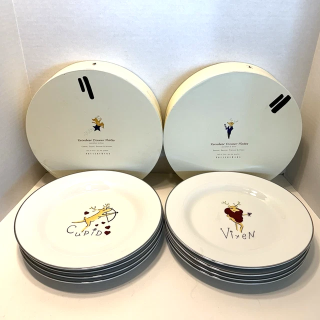 POTTERY BARN FULL Set of Reindeer 11