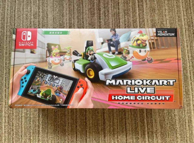 NINTENDO SWITCH MARIO Kart Live Home Circuit Luigi Set With Box