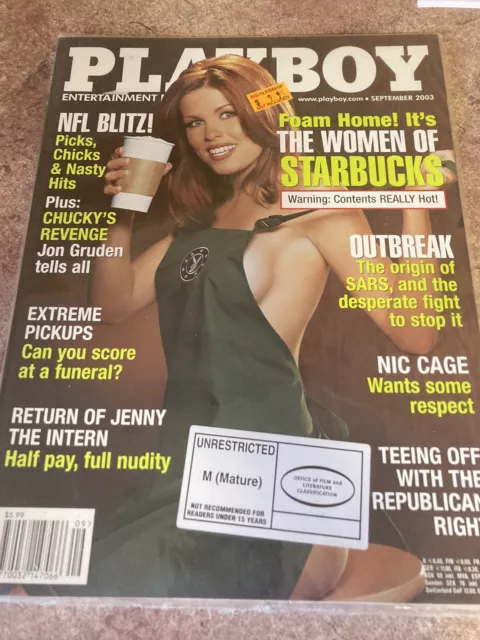 US Playboy Magazine  September 2003 Ltd Stock Sealed Since New Women Of Starbuck