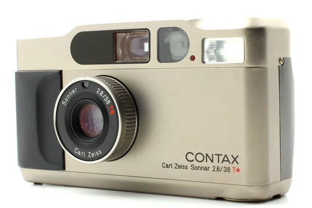ALL Works 【Exc+5】 Contax T2 Titan Silver 35mm Point Shoot Film Camera From JAPAN