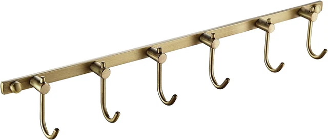 COAT RACK Bathroom Row Hooks Rustic Towels Coats Hook Wall Mount Vintage