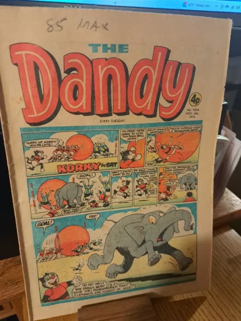 The Dandy #1824 (NOVEMBER 6TH, 1976) UK British Comics Magazine