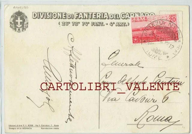 Divisione Del Carnaro - Firma La Monaca - D'annunzio - Ardita E Ardente 2