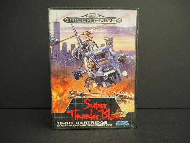 Jeu Sega Mega Drive Super Thunder Blade Complet (CIB) - Édition PAL Originale 1988, Très Bon état