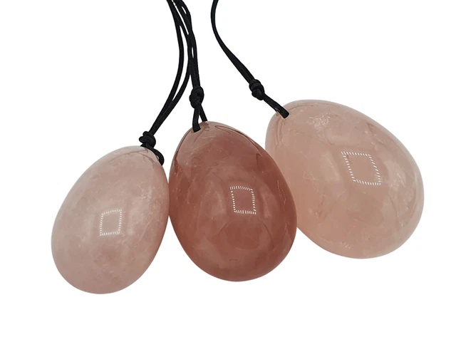 Yoni Egg Crystal Rose Quartz Kegel Ejercitador Yoga Posparto The Lovers Gemstone