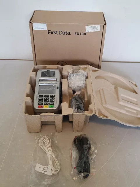 First Data FD130 Terminal POS Merchant Credit Card Machine Printer NEW OPEN BOX