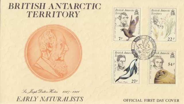 (109038) Early Naturalists BAT British Antarctic Territory FDC 1985