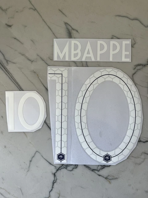 Kit Patch Flocage Mbappé #10 - Maillot France 2018 FFF - Coupe Du Monde