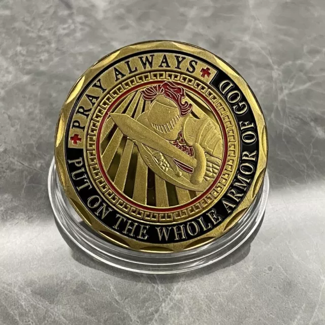 Metal Challenge Coin Round Military Medal Worthy