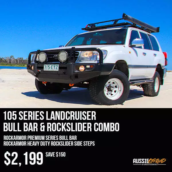Bull Bar & Rockslider Combo Suits - Landcruiser 105 Series | Rockarmor