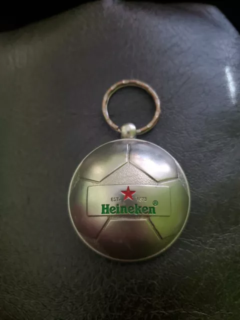 Heineken Soccer Ball Keychain Bottle Opener Craft Beer Import Holland Red Star