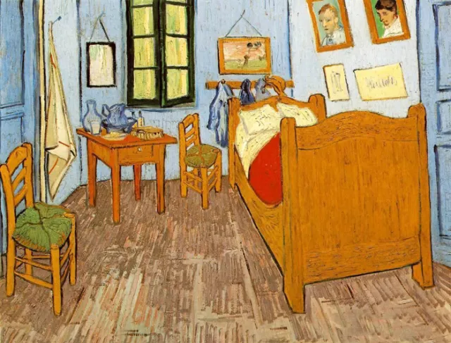 Oil painting Vincent Van Gogh - Vincent's Bedroom in Arles canvas hand painted