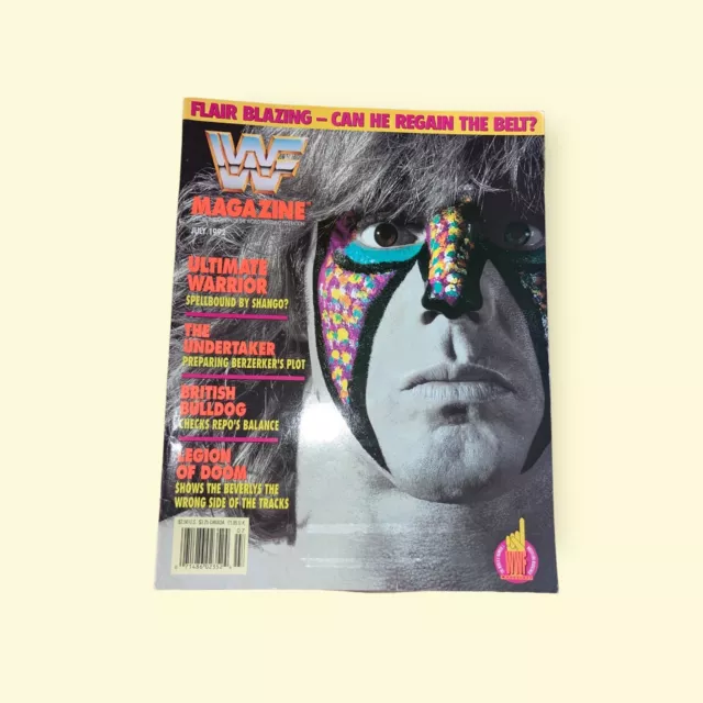 WWF WWE Magazine July 1992 Ultimate Warrior Slaughter Savage Flair Undertaker