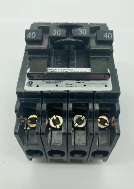 New Siemens Q24030CT2 Quad 4 Pole 2P 40 Amp 30A 120/240V Type QT Plug-On Breaker