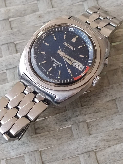 Seiko Automatic Scuba Diver's 7002-7001 Wrist-Watch, Stunning Blue - Foto 11