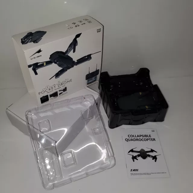 Untested Le Yi Zhan Pocket Drone w/ Remote IOB P/R