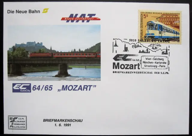 Österreich ANK 1948 Brief SST Salzburg EC Mozart 1991