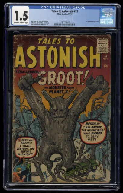 Tales To Astonish #13 CGC FA/GD 1.5 1st Groot Guardians of the Galaxy!