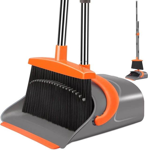 recogedor de basura recogedor para basuras con palo y escoba ajustable set Nuevo