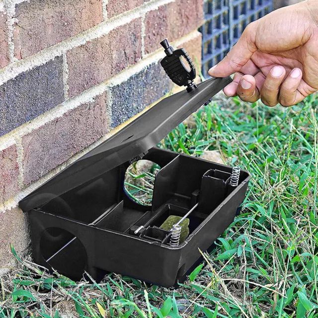 Defence Rat Bait Lockable Station Trap Rodent Poison Mouse Control Box With Lock 2