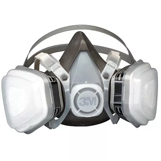 3M 7192 Dual Cartridge Disposable Respirator, Organic Vapor/P95Assembly, Medium