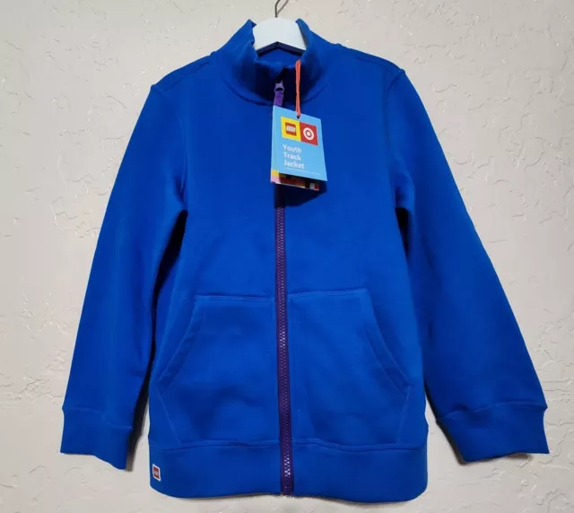 Kids Track Jacket Zip Sweatshirt LEGO x Target Adaptive Blue Youth Small NWT