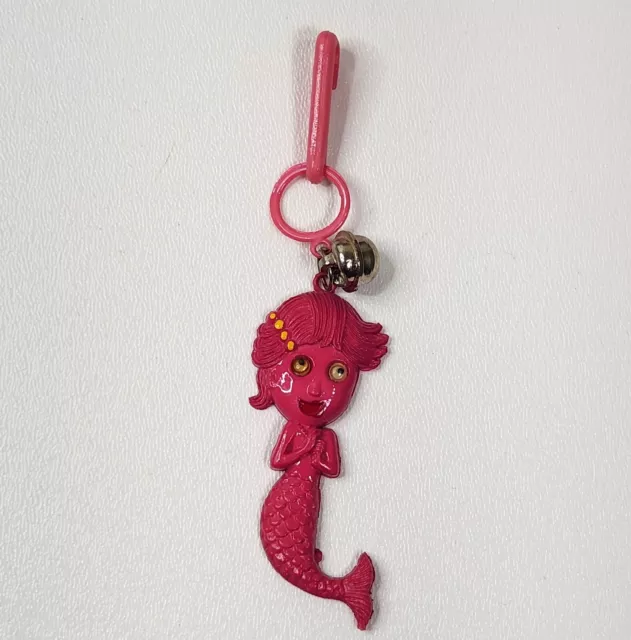 Vintage 1980s Plastic Bell Charm Mermaid For 80s Necklace