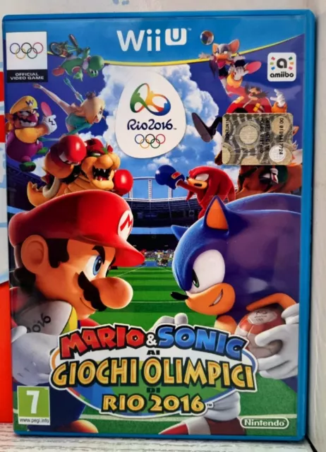 Mario & Sonic Ai Giochi Olimpici Di Rio 2016 Nintendo Wii U Italian △ Blu Ottimo
