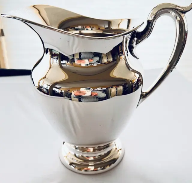 GORHAM STERLING 8 1/2" by 8 1/2" POLISHED WATER PITCHER EXCELLENT NO DENTS