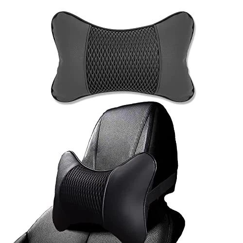 Appui-Tête De Voiture En Cuir Oreillers De Cou Appuie Tete Voiture Appuie-Têt...