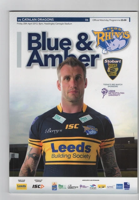 Leeds Rhinos Vintage Programme 2012 (v Catalans)