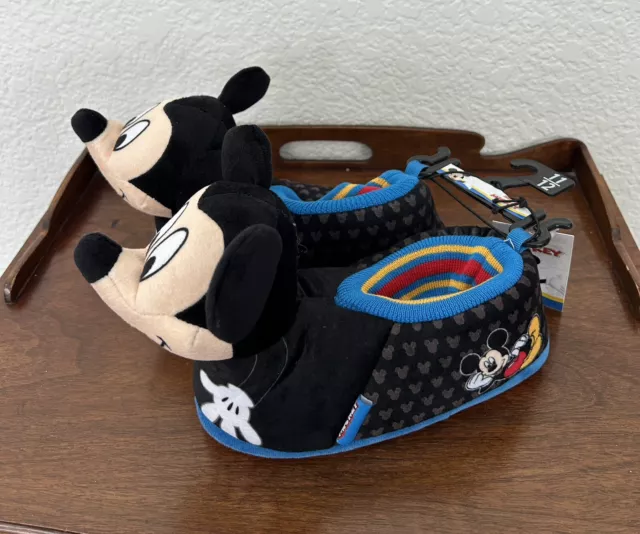 Disney Mickey Mouse Toddler Boys Slippers,Mickey Mouse Size 11/12 NEW