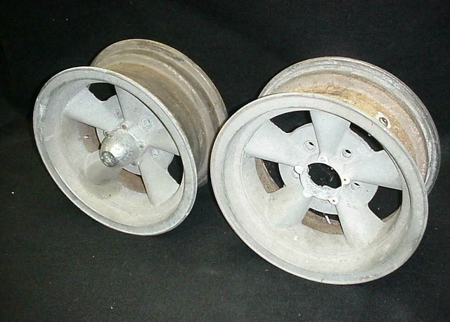 Original Rod Rims ORIGINAL TORQUE THRUST 14X6 Rims Wheels Gasser Hot Rat Rod Gm Chevy ...
