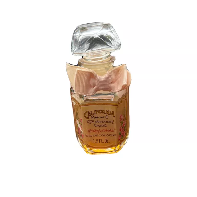 Avon California Perfume Co 1978 Anniversary Keepsake Trailing Arbutus 1.5oz ~75%