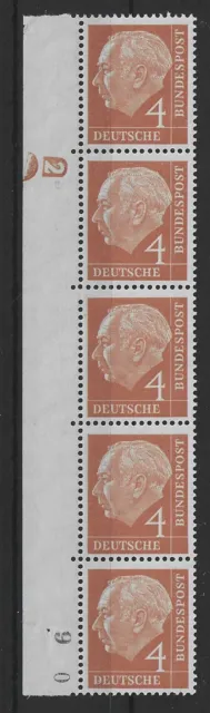 J495) BRD BUND Nr. 178 DZ postfrisch Heuss Druckerzeichen Michel 100 Euro