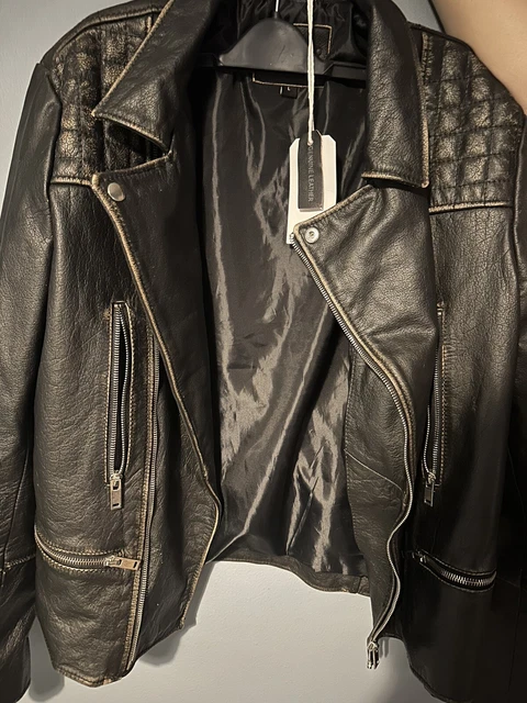 Bolongaro trevor slim fit leather 2025 jacket