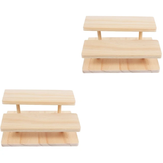 2 pz supporto display multifunzione supporto display desktop doppio strato