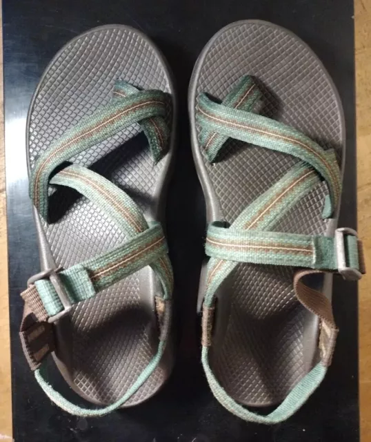 CHACO MEN'S SANDALS Size 9. Z/2 Classic. Brown Green. Very Good ...