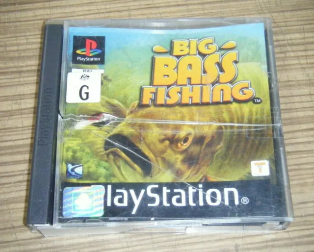 SONY PLAYSTATION 1 Ps1 Game Bass Landing In Box With Fishing