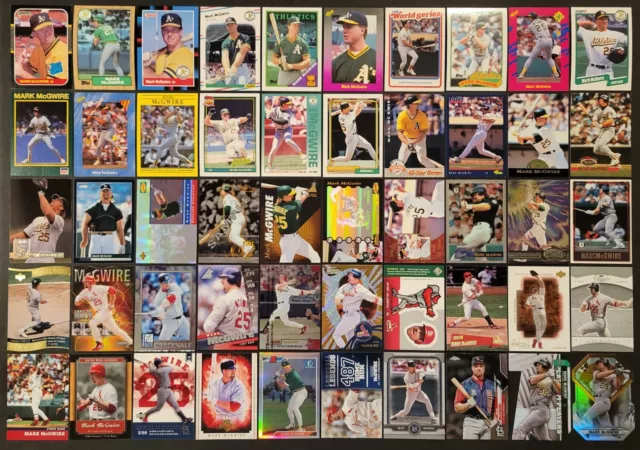 Lot of 50 Different MARK MCGWIRE Baseball Cards 12xAS 1987-2022 BB3188