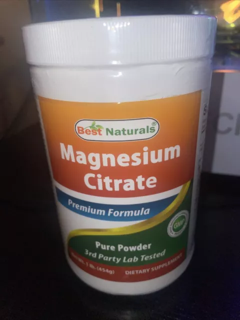 Best Naturals Magnesium Citrate Powder 1 Pound (1 LB (Pack of 1))