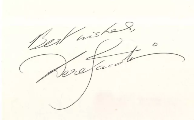 Sir Derek Jacobi - English Film & Stage Actor 'I Claudius' - Hand Signed Card.