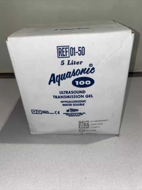 Aquasonic 100 Ultrasound Transmission Gel, Hypoallergenic Water Soluble: 5 Liter