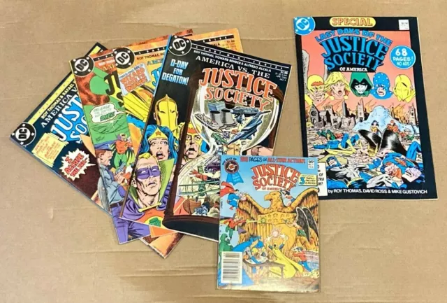 6 Justice Society comics: America vs JSA 1-4, Last Days of JSA 1, JSA Digest 21