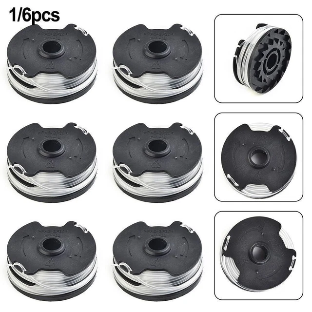 Ersatzspule 0,2 Cm & Kappe Für Toro Rasentrimmer Modelle 51484, 51486, 51487 – 6 Stück, Werkzeuglos Wechselbar