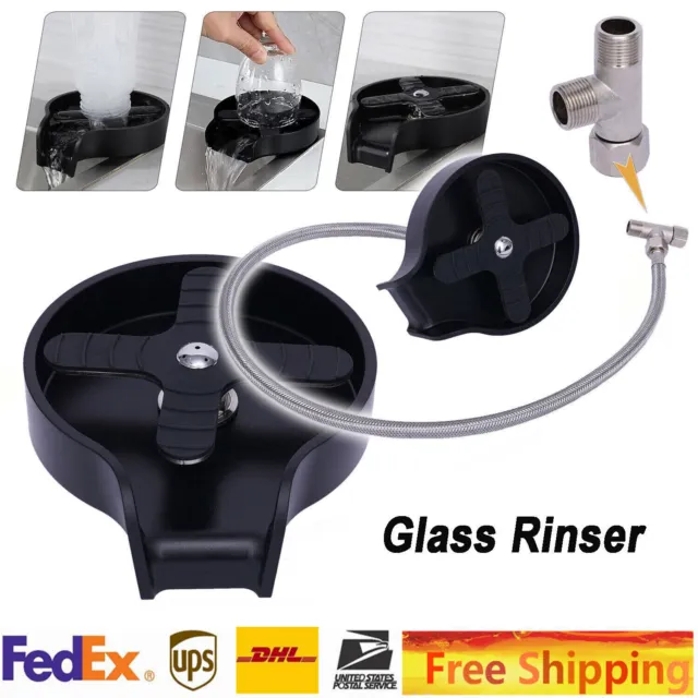 Metal Glass Rinser Bottle Washer Cup Sink Cleaner 1.5MPa High-pressure Cleaning