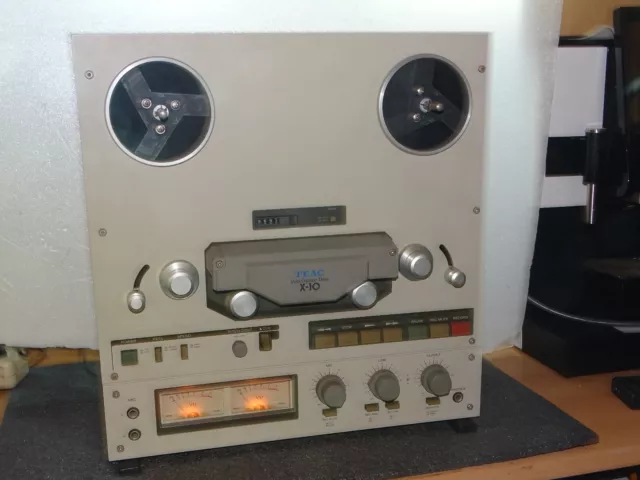 TEAC X 10 REEL TO REEL TAPE RECORDER mit neum Riemen