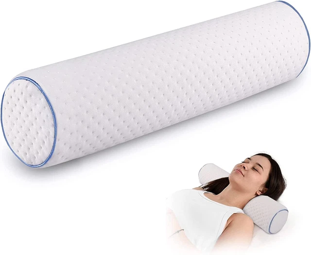 FINDIGIT CERVICAL NECK Roll Memory Foam Pillow Cylinder round Bolster